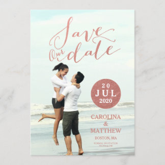 Faux Rose Gold Foil | Photo Enregistrer la carte D