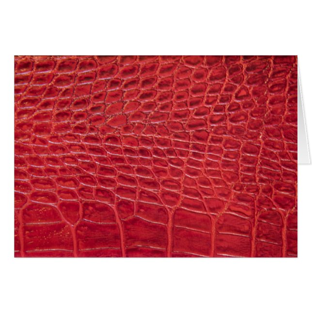 Faux rouge alligator cuir (Devant Horizontal)