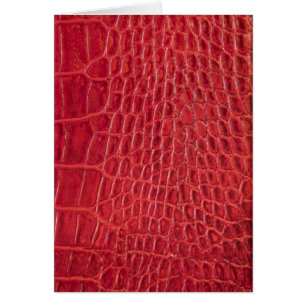 Faux rouge alligator cuir