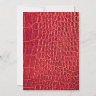Faux rouge alligator cuir