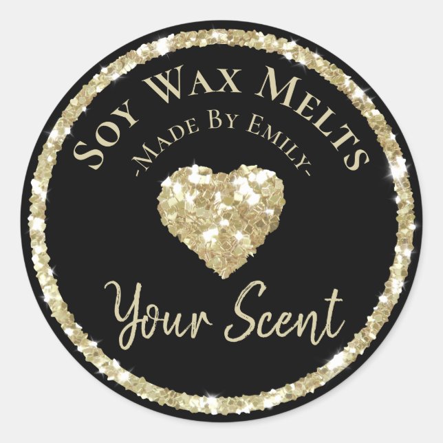 Faux Silver Parties scintillant Étiquette Fabriqué (Devant)