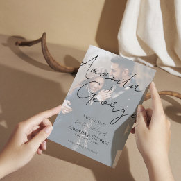 Faux Vellum Effet Deux mariages photo Enregistrer