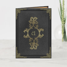 Faux Vintage livre couverture Faire-part de mariag