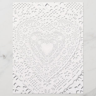 Faux White Lace Fabric Arrière - plan