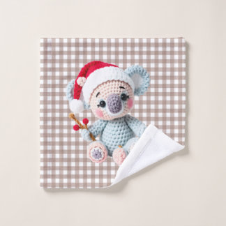 Faux Yarn Notch-Hook Koala Christmas Design