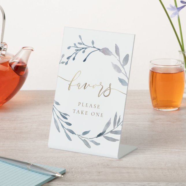 faveurs de couronne aquarelle panneau de socle (In SItu)