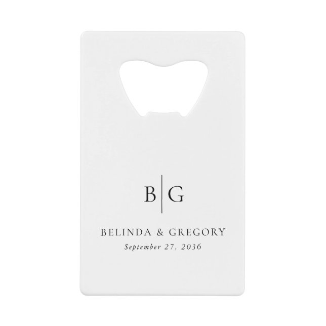 Faveurs de mariage personnalisées avec monogramme  (Devant)