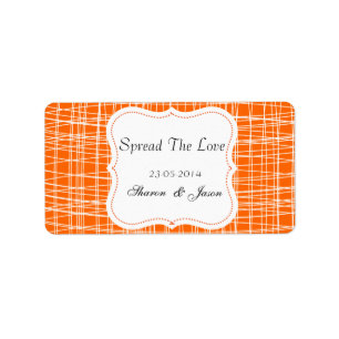 Faveurs Mariage Jam Jar Étiquettes Étaler L'Amour