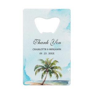 Favori de mariage de plage côtière avec palmier