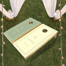 Favoris de couple élégants et minimalistes vert sa