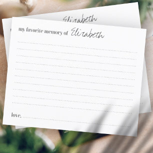 Favoris Mémoire Funérailles Moderne Carte de fréqu