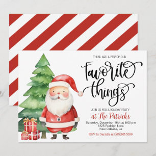 Favoris Père Noël Fête Invitation