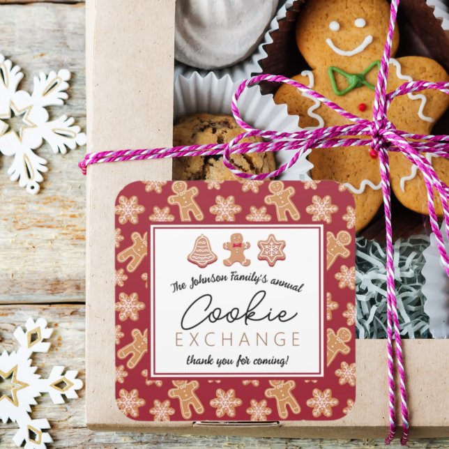 Favoriser Étiquette Sticker Christmas Cookie Excha (Créateur téléchargé)