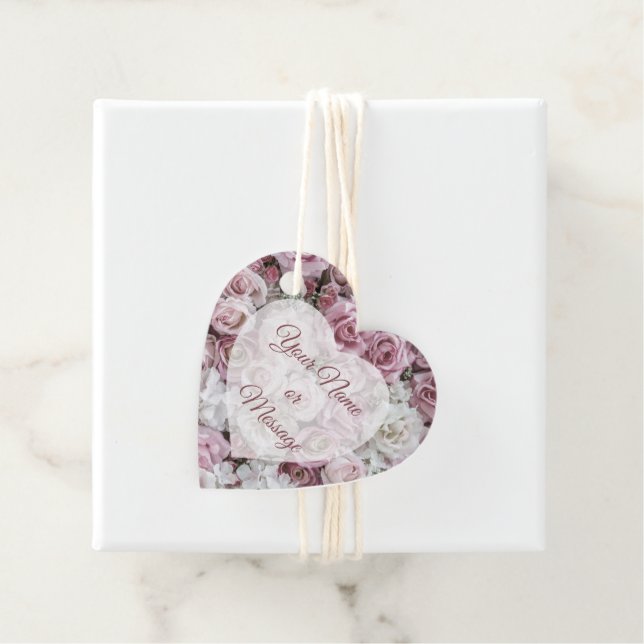 Favoriser les étiquettes - Collage Rose victorien (En situation)