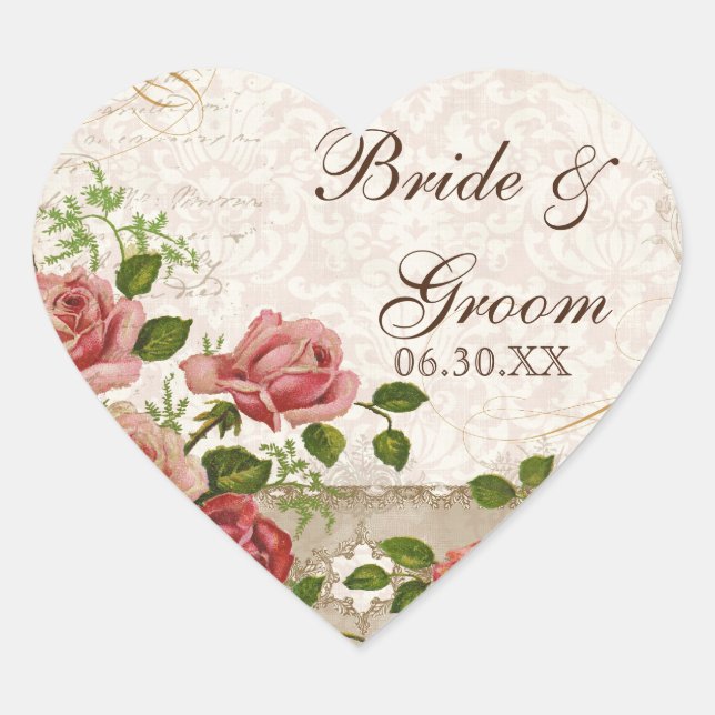 Favoriser Stickers Cadeaux ou Seals, Trellis Rose  (Devant)