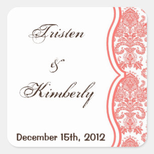 Favoriser Stickers Coral rose blanc Damas Lace Imp
