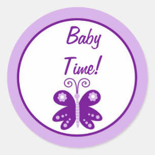 Favoriser Stickers Couple Purple Printemps Papillo
