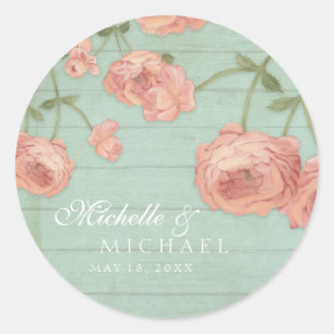 Favoriser Stickers Fête des mariées Blush Peach Ro