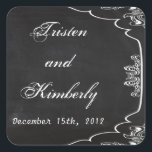 Favoriser Stickers Moderne Chalkboard Vintage Vict<br><div class="desc">Ces Stickers Envelope Seal Favor Candy chandelle est à la fois tendance et chic. Ces beaux autocollants sont parfaits pour l'utilisation comme scellés d'enveloppe pour finaliser vos invitations ou comme autocollants pour les faveurs de baby shower. Nous avons une ligne entière consacrée à ce design ici à zazzle store sous...</div>