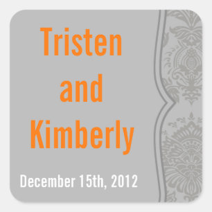 Favoriser Stickers Moderne Gris Damas Dentelle Imp