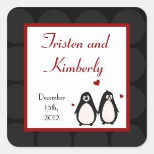 Favoriser Stickers Penguin Love Couple Mate pour l