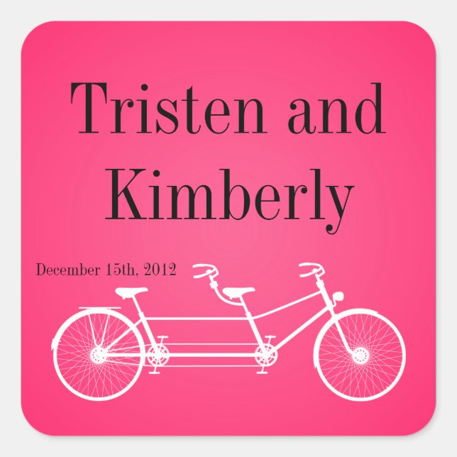 Favoriser Stickers Whimsical Pink Double Vélo (Devant)