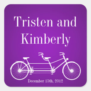 Favoriser Stickers Whimsical Purple Double Vélo