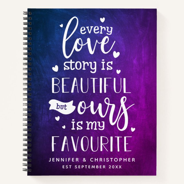 Favorite Love Story Couple's Scrapbook Carnet (Devant)