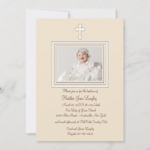 Fawn Photo Invitation religieuse