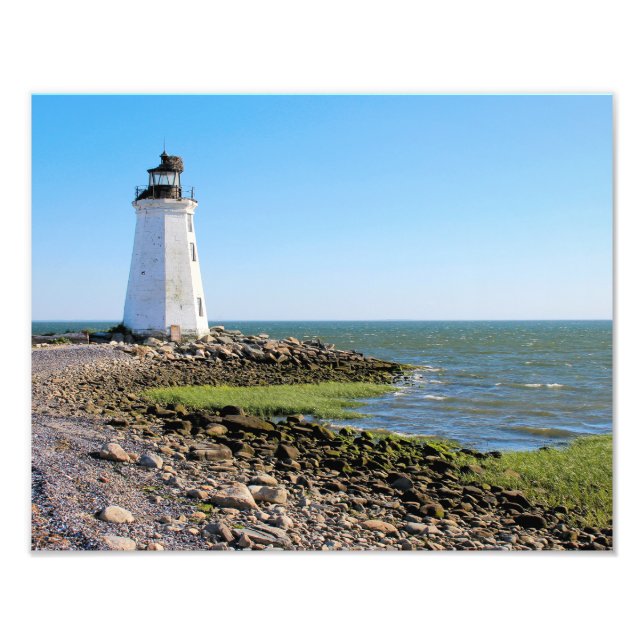 Fayerweather Island Lighthouse CT Photo Print (Devant)