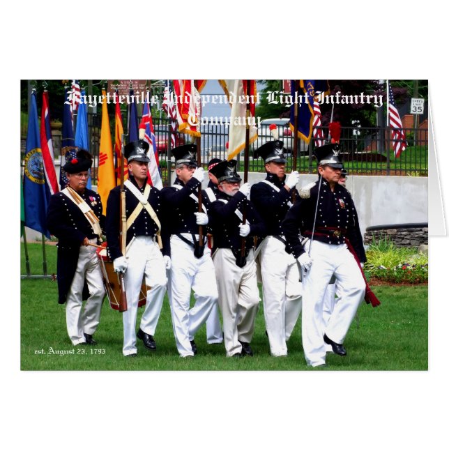Fayetteville Independent Light Infantry Company (Devant horizontal)