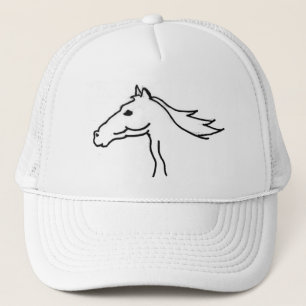 FB casquette de dessin de silhouette de cheval