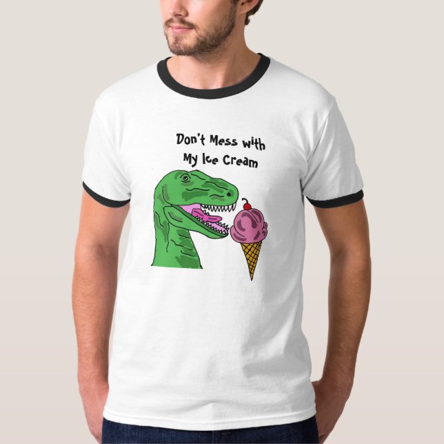 FB T-Rex avec le T-shirt de crème glacée (Devant)