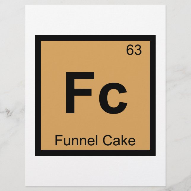 Fc - Chimie de beignet en entonnoir Symbole du tab (Devant)