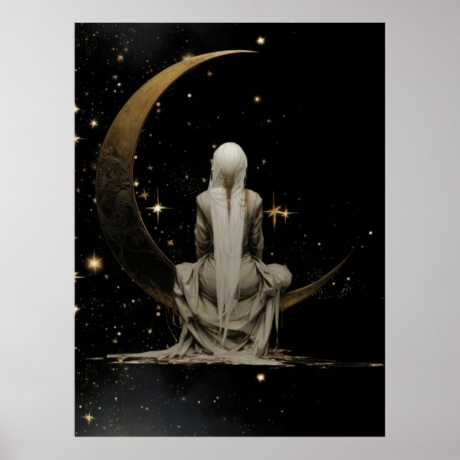 FD2 Enchanted 3 Crescent Moon Goddess Poster (Devant)