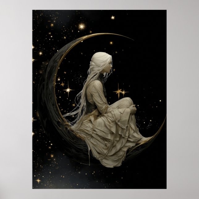 FD2 Enchanted 7 Crescent Moon Goddess Poster (Devant)
