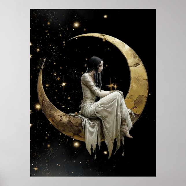 FD2 Enchanted 9 Crescent Moon Goddess Poster (Devant)