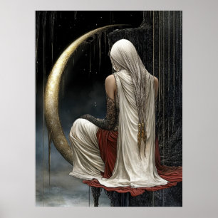 FD2 Enchanted Crescent Moon Goddess 16 Affiche