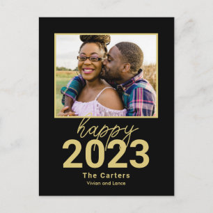Fearless Year EDITABLE COULEUR Nouvel An Carte pos
