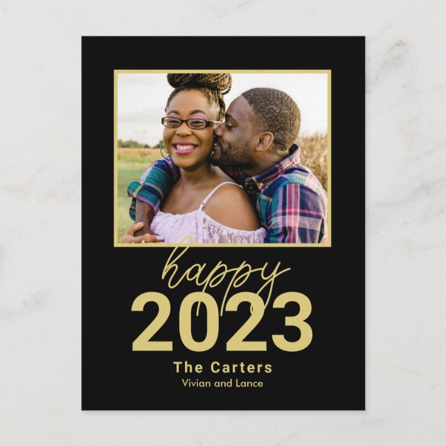 Fearless Year EDITABLE COULEUR Nouvel An Carte pos (Devant)