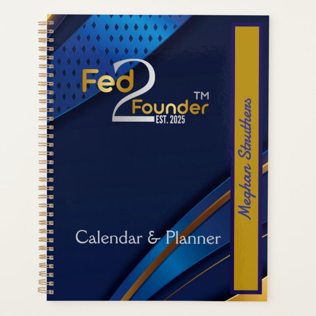 Fed2Founder Planificateur et calendrier personnali (Devant)