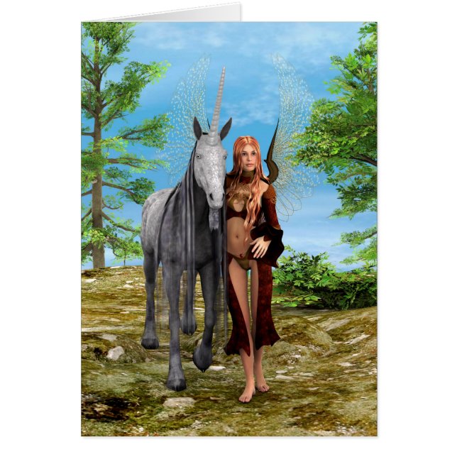 Fée avec licorne (Devant)