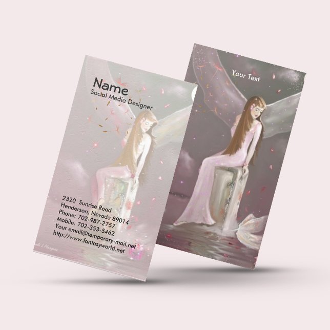 Fée, Carte de visite reflétant (Créateur téléchargé)