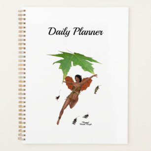 Fée Cute Avec Ailes Brown Planificateur Quotidien