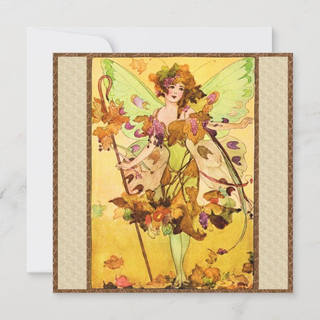 Fée d'automne papillon fille (Devant)