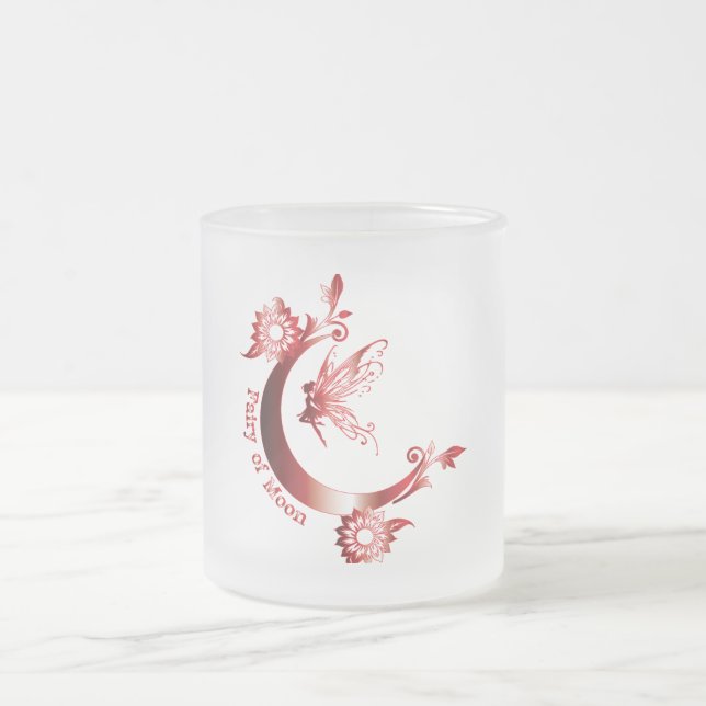 Fée de lune Femmes Mug en verre (Centre)