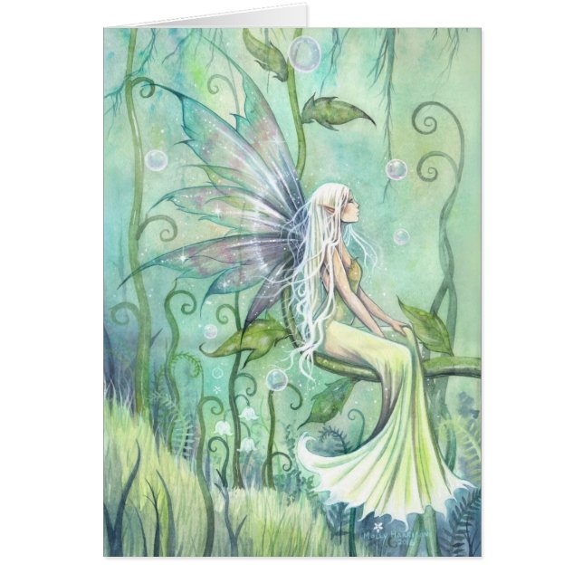 Fée de méditation dans l'art fantastique du jardin (Devant)