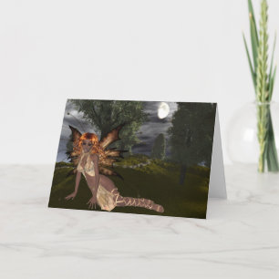 Fée de nuit Design 1 - Carte de voeux Imaginaire