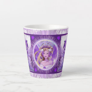 Fée de soleil violet Latte Mug