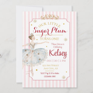Fée des pruniers Invitation pour une fête d'annive